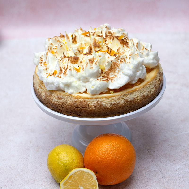 Boek: mentale en fysieke euforie lemon orange meringue cheesecake